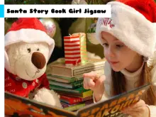 Santa Story Book Girl Jigsaw